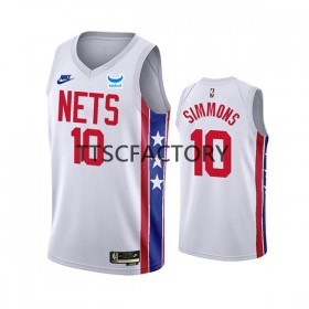 Brooklyn Nets Ben Simmons 10 Nike 2022-23 Classic Edition Valkoinen Miesten Pelipaidat Swingman